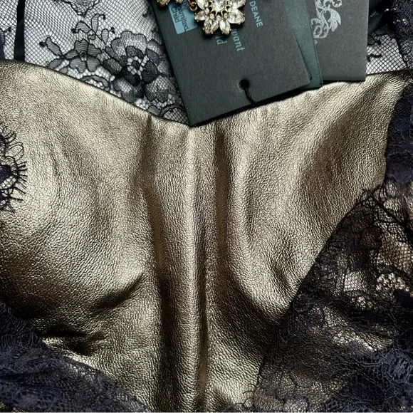 Lace and Leather Dress - Picture 7 of 9